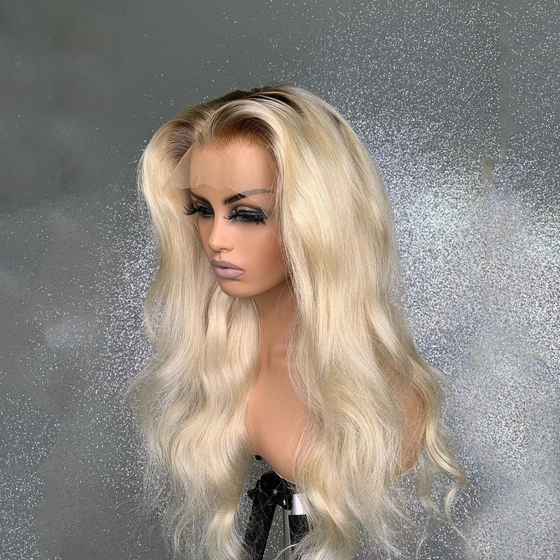 Transparent Lace Ombre Blonde 13X4 Lace Front Wig