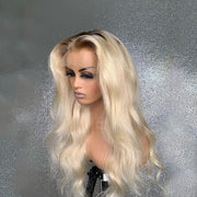 Transparent Lace Ombre Blonde 13X4 Lace Front Wig
