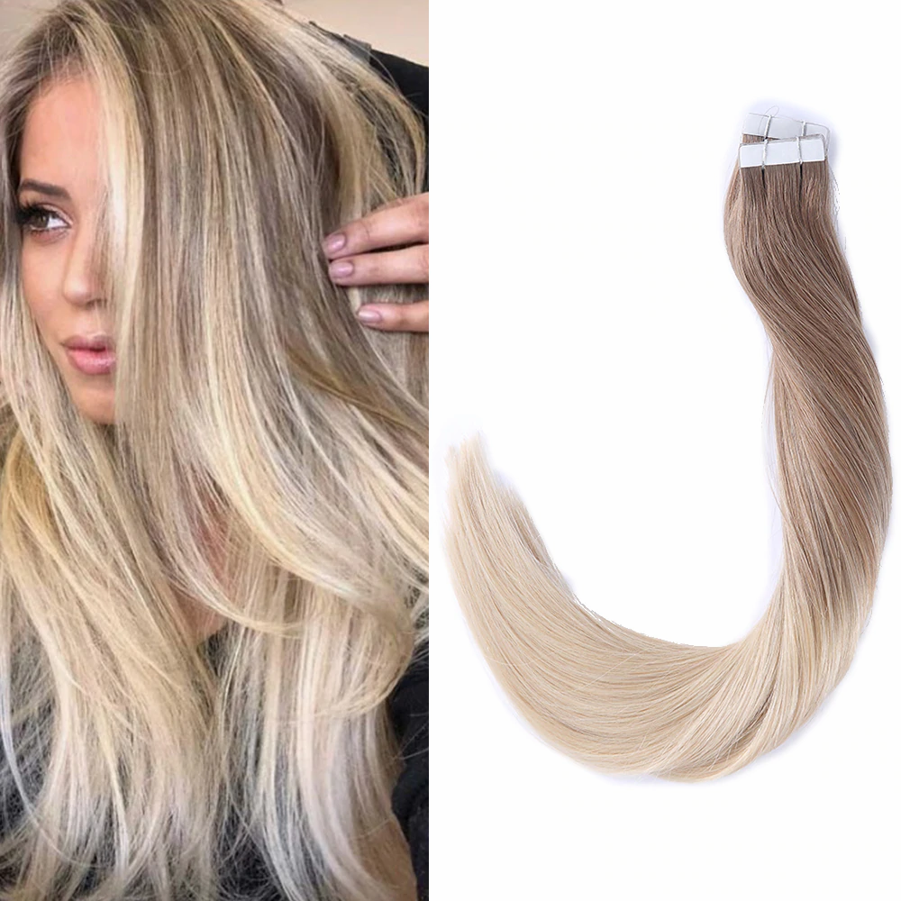 Tape in Human Hair Extensions 100% Real Remy Human Hair Extensions