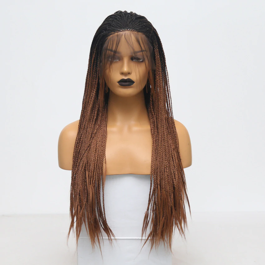 Two Tone Braided Box Braids Wigs for Women