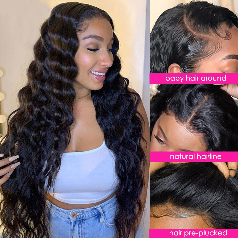 Brazilian Loose Deep Wave Wig 13x6 Lace Front Wig
