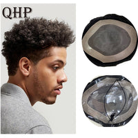 Thumbnail for Mens Toupee Afro Kinky Curly Replacement Hair