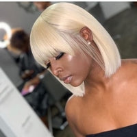 Thumbnail for Straight Bob  With Bang Brazilian Remy Human Hair