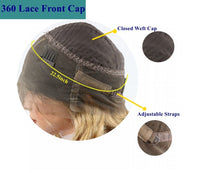 Thumbnail for Highlight Blonde Silky Straight Human Hair Wigs With Bangs