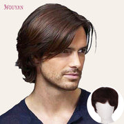 Man’s Wig Hair Topper Top Toupee 100%