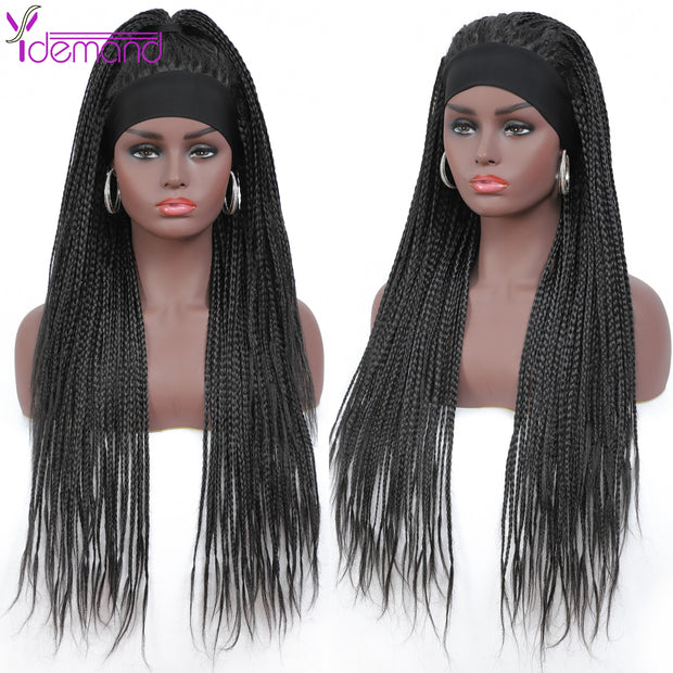 Headband Box Braids Wig