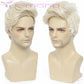 Wig Short Blonde Synthetic Wave Full Wig
