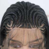 Thumbnail for Side Part Braided Box Braids Wig Long Black Hair