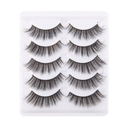 5 Pairs Handmade Eyelashes 3D Soft Mink Hair False Lashes