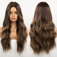 Thumbnail for Ombre Brown Wigs With Full Bangs