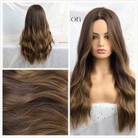 Thumbnail for Ombre Light Ash Brown Blonde Wavy