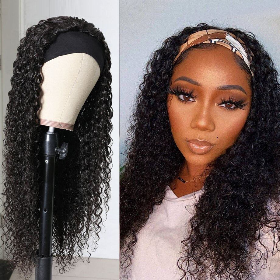 Headband  Brazilian Kinky Curly Wig