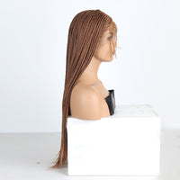 Thumbnail for Long Ash Blonde Braided Box Braids Wig