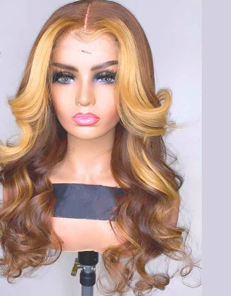 Honey Blonde Pre Plucked Full Lace Wig