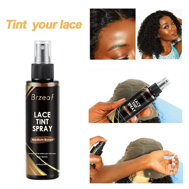 100ml Lace Tint Spray Lace Wig Adhesive Bond Lace Color