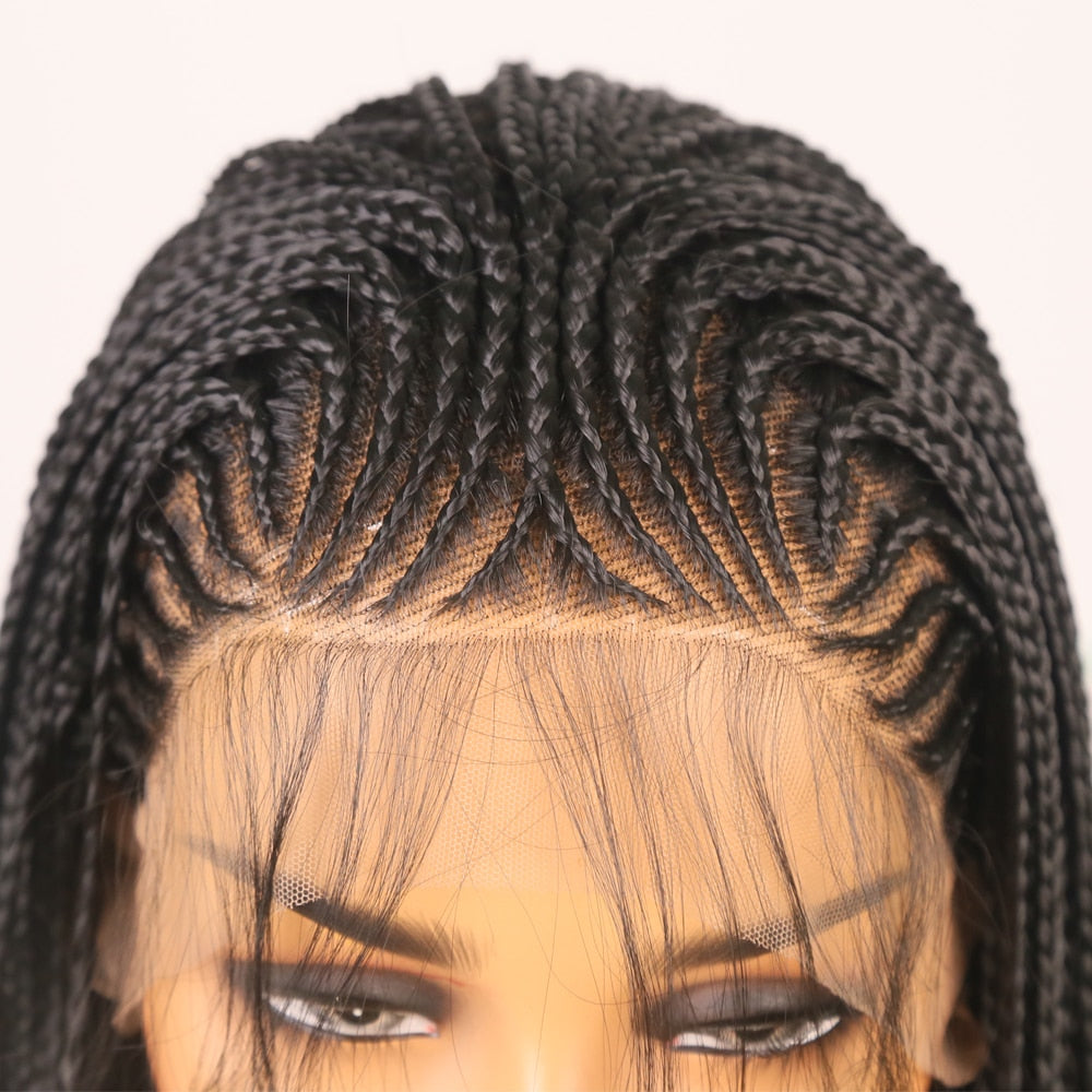 Micro Braided Blonde Hair Lace Front Wig