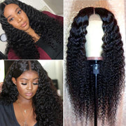 Indian Deep Curly Lace Front Wig Human Hair Wig