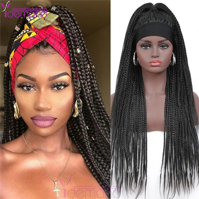 Headband Box Braids Wig