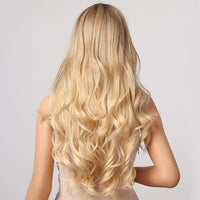 Thumbnail for Ombre Brown Blonde Wig Long Wavy Middle Part