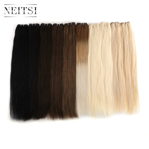 Remy Human Hair Extensions 20" 24" 100g/Pc Black Blonde Ombre Piano