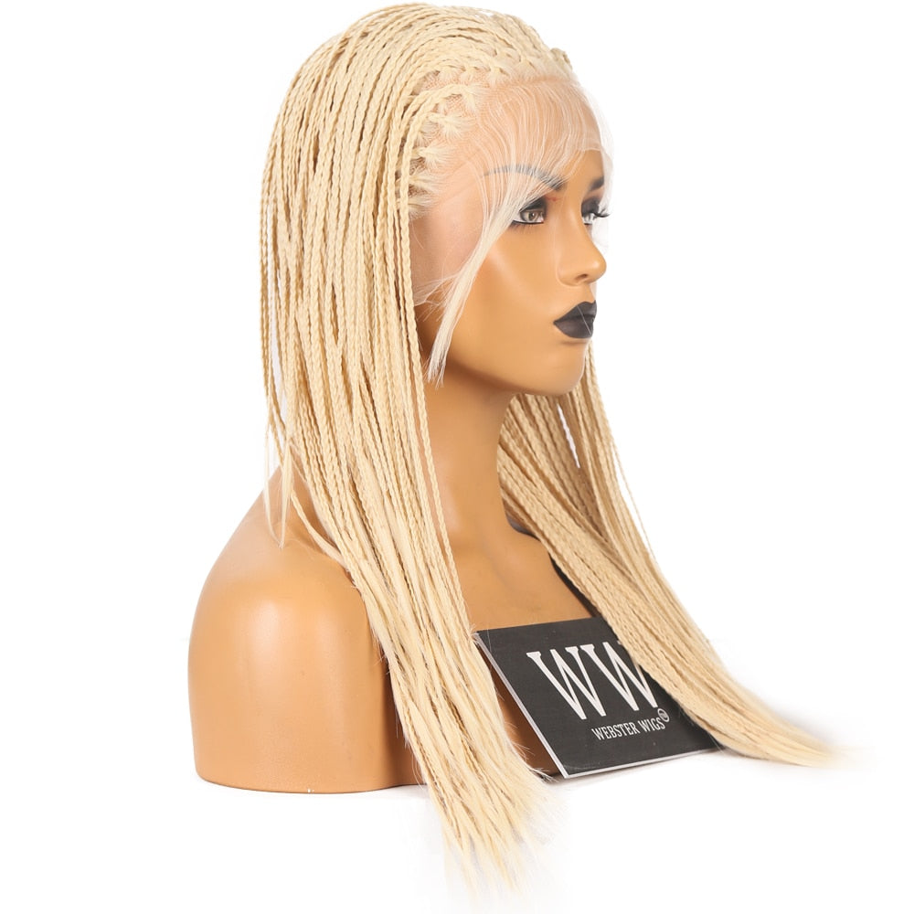 Micro Braided Blonde Hair Lace Front Wig