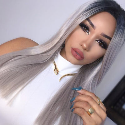 Ombre Grey Full Lace Wig