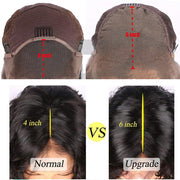 Glueless Yaki Straight  Lace Front Wigs- Natural Color