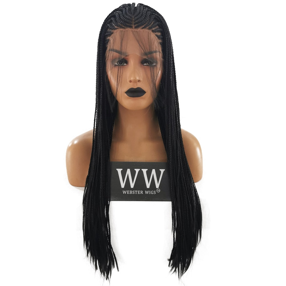Micro Braided Blonde Hair Lace Front Wig