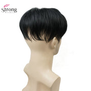 Toupee Men Wig Short Straight Hair