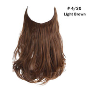 12"14" 16" 18"  Hair Extensions No Clip in Ombre Blonde Black Pink Synthetic