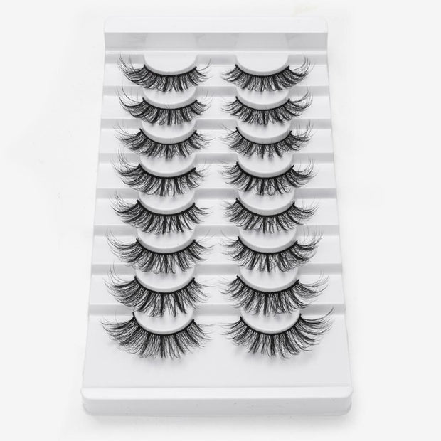 5/8 Pairs 3D Mink Lashes Natural False Eyelashes