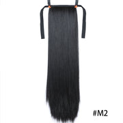 Heat-Resistant Straight Hair With Ponytail