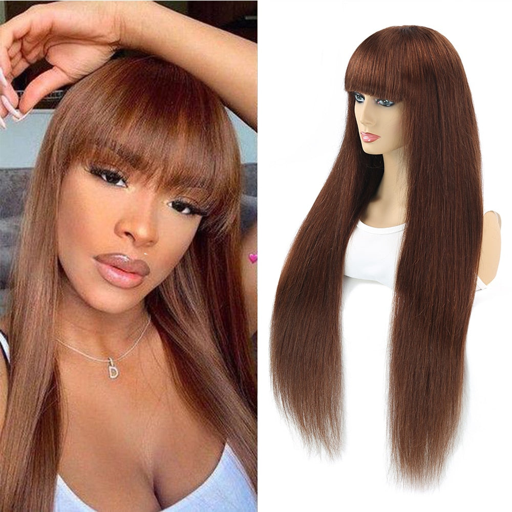 Silk Brown Remy 30inch Wig