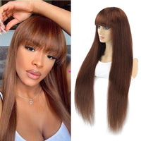 Thumbnail for Silk Brown Remy 30inch Wig