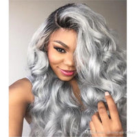 Thumbnail for Ombre Grey Full lace wig