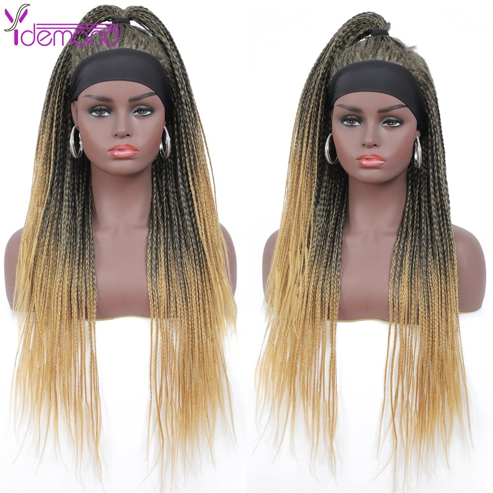 Headband Box Braids Wig