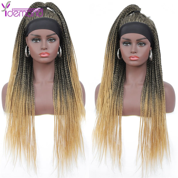 Headband Box Braids Wig