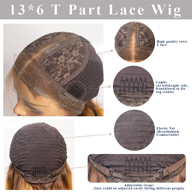 T Part Ombre Bob Wig