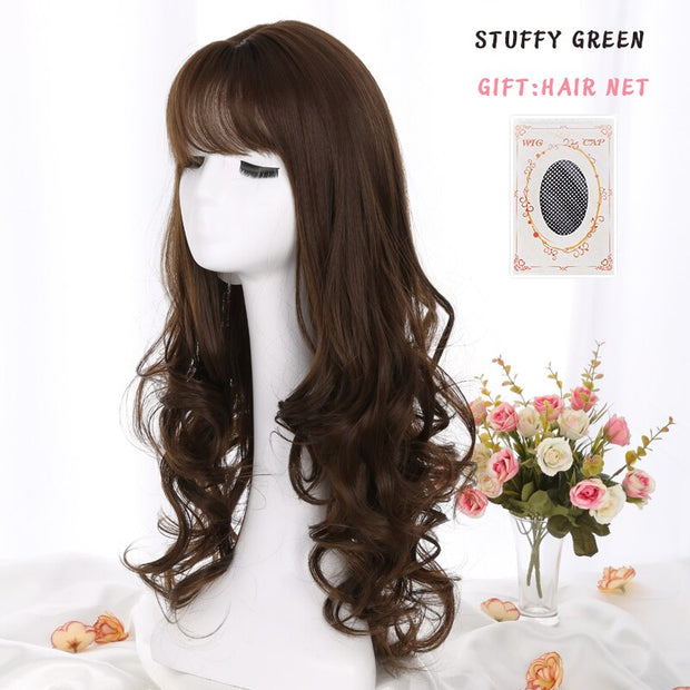 Curly Big WaveBangs Black / Brown