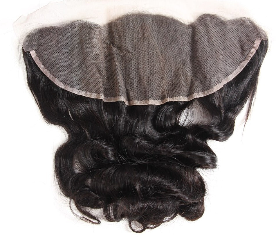 Peruvian Loose Wave Hair Bundles With Frontal