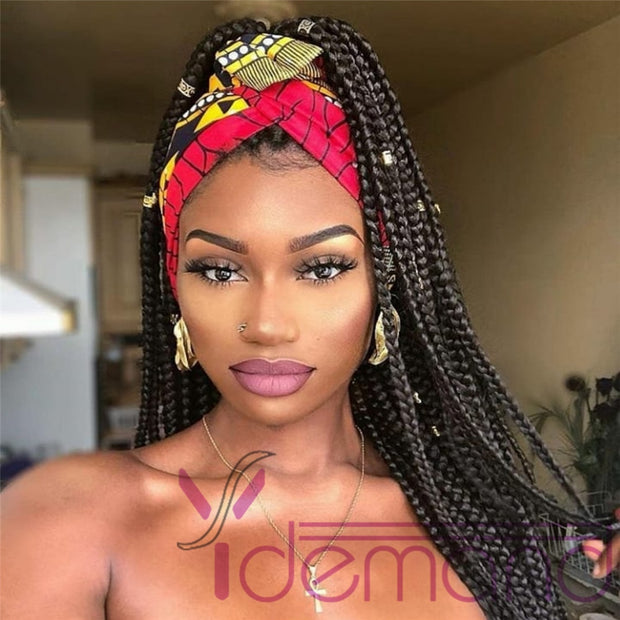 Headband Box Braids Wig