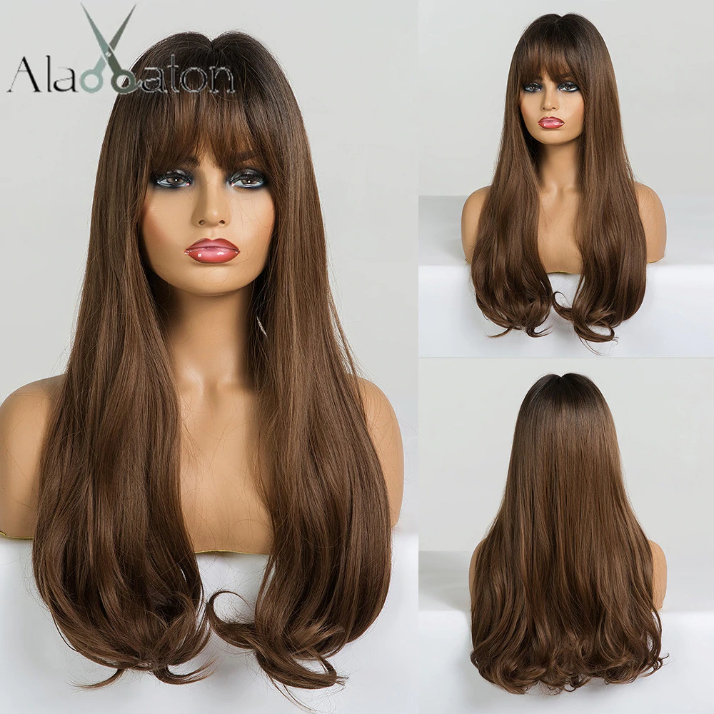 Ombre Light Ash Brown Blonde Wavy