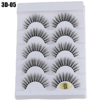 Thumbnail for 5 Pairs 3D Faux Mink Hair  Wispies Fluffies Drama
