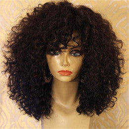 180 density Curly Full lace Wig