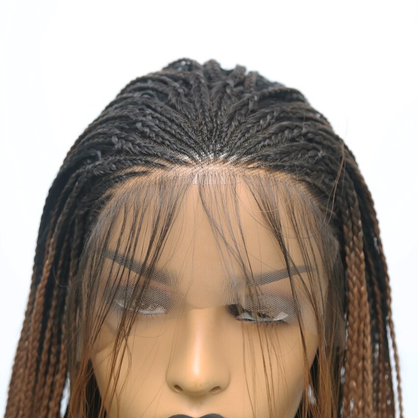 Two Tone Braided Box Braids Wigs for Women