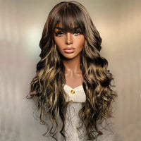 Thumbnail for Silk Base Highlights Wave Full Lace Human Hair Wig