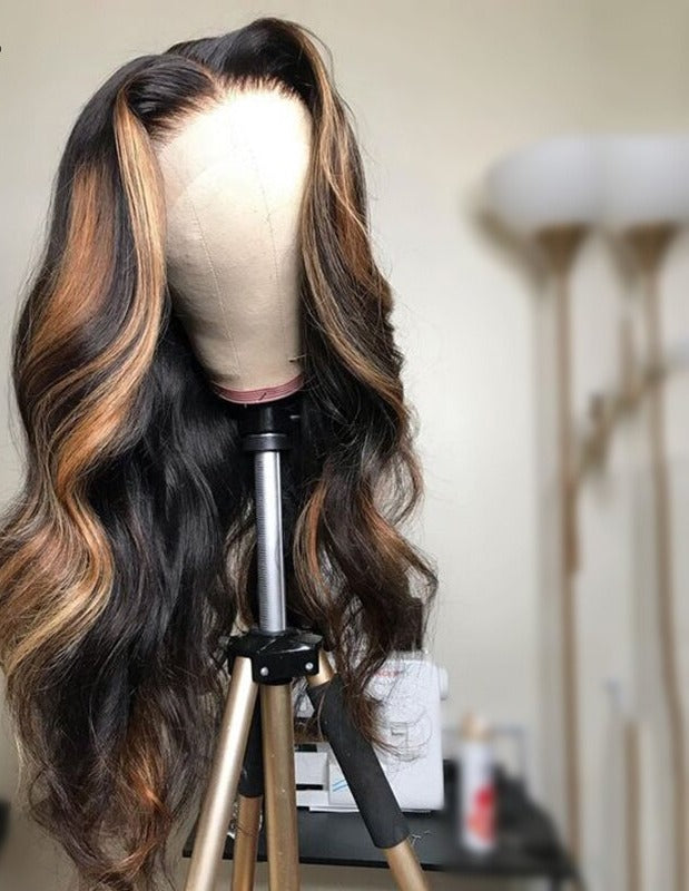 Malaysian Body Wave Wig Lace Wig - 13x6 Ombre Highlight