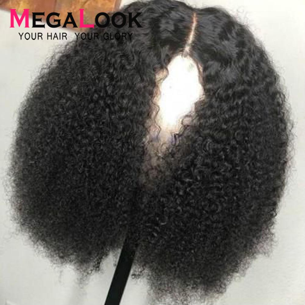 Kinky Curly Human Hair Wig- Pre Plucked Remy Peruvian Wigs