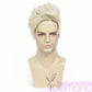 Wig Short Blonde Synthetic Wave Full Wig
