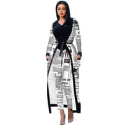 Print African Dresses for Women 2 Piece Set Dashiki